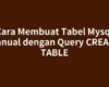 Cara Membuat Tabel Mysql Manual dengan Query CREATE TABLE